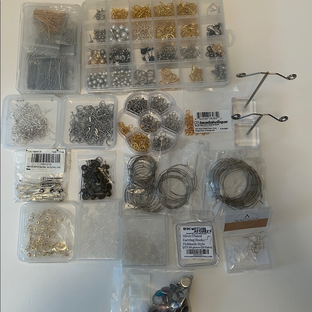 Jewelry Making Supplies Kit every thing you need to make earrings .